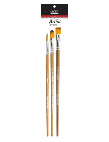 KCK PREMIUM NYLON LONG HANDLE ARTIST BRUSH - BR LH12